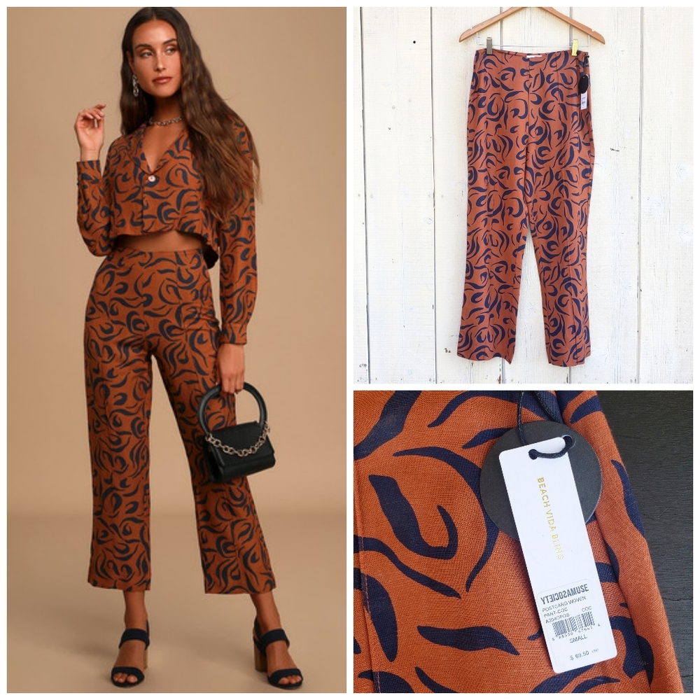 NWT Amuse Society Culotte High Waist Pants Size S